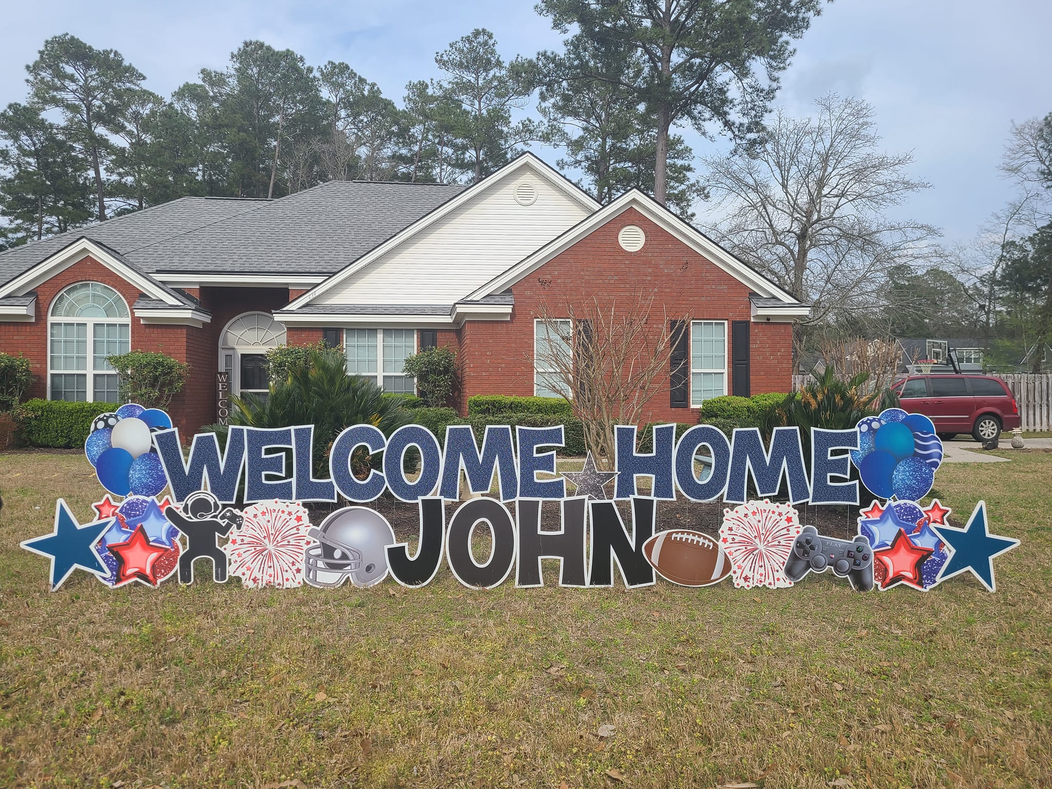 welcome home sign