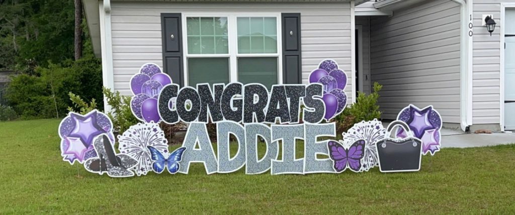 Congrats Addie graduation yard sign